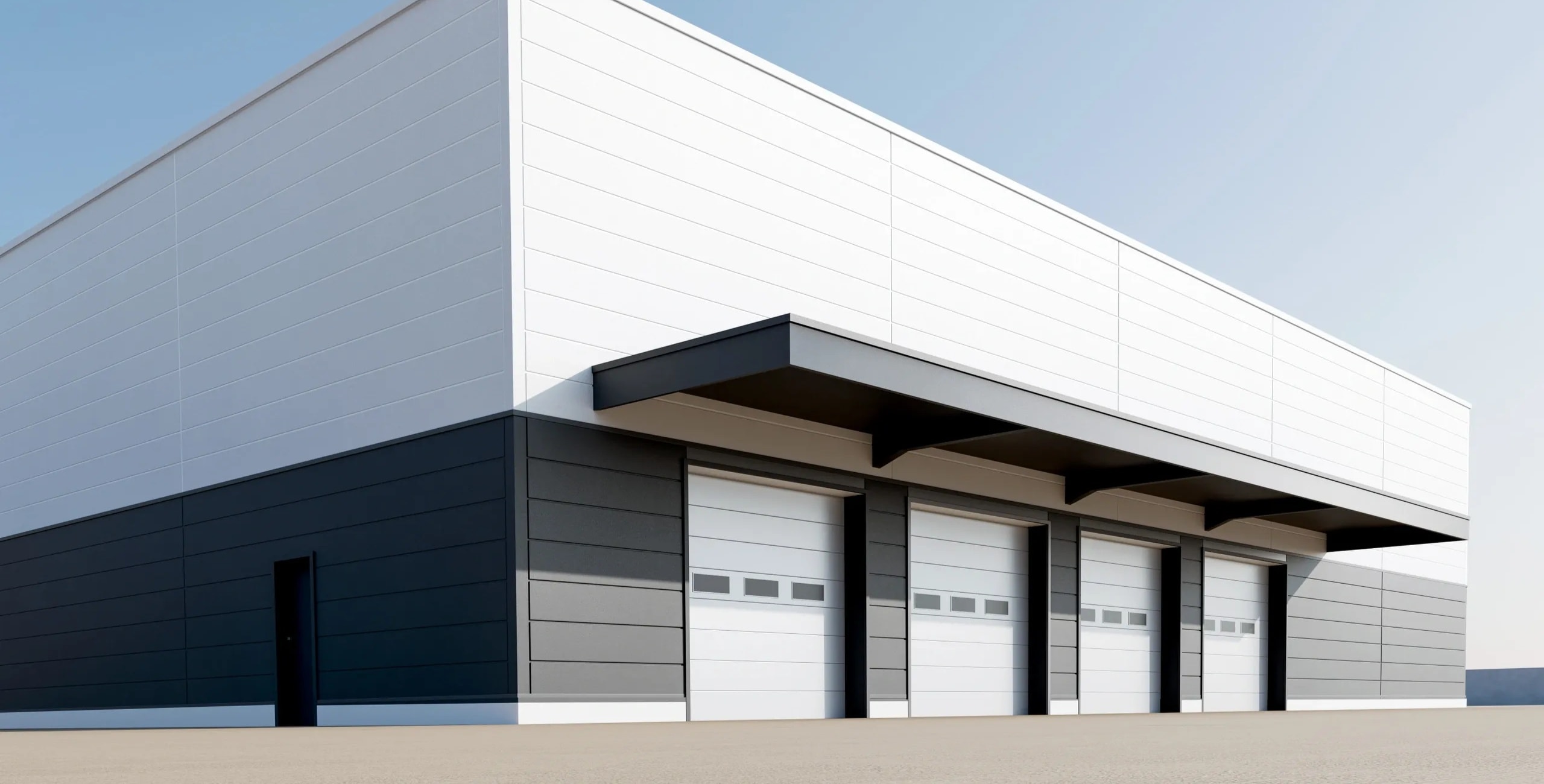 Industrial warehouse construction detail